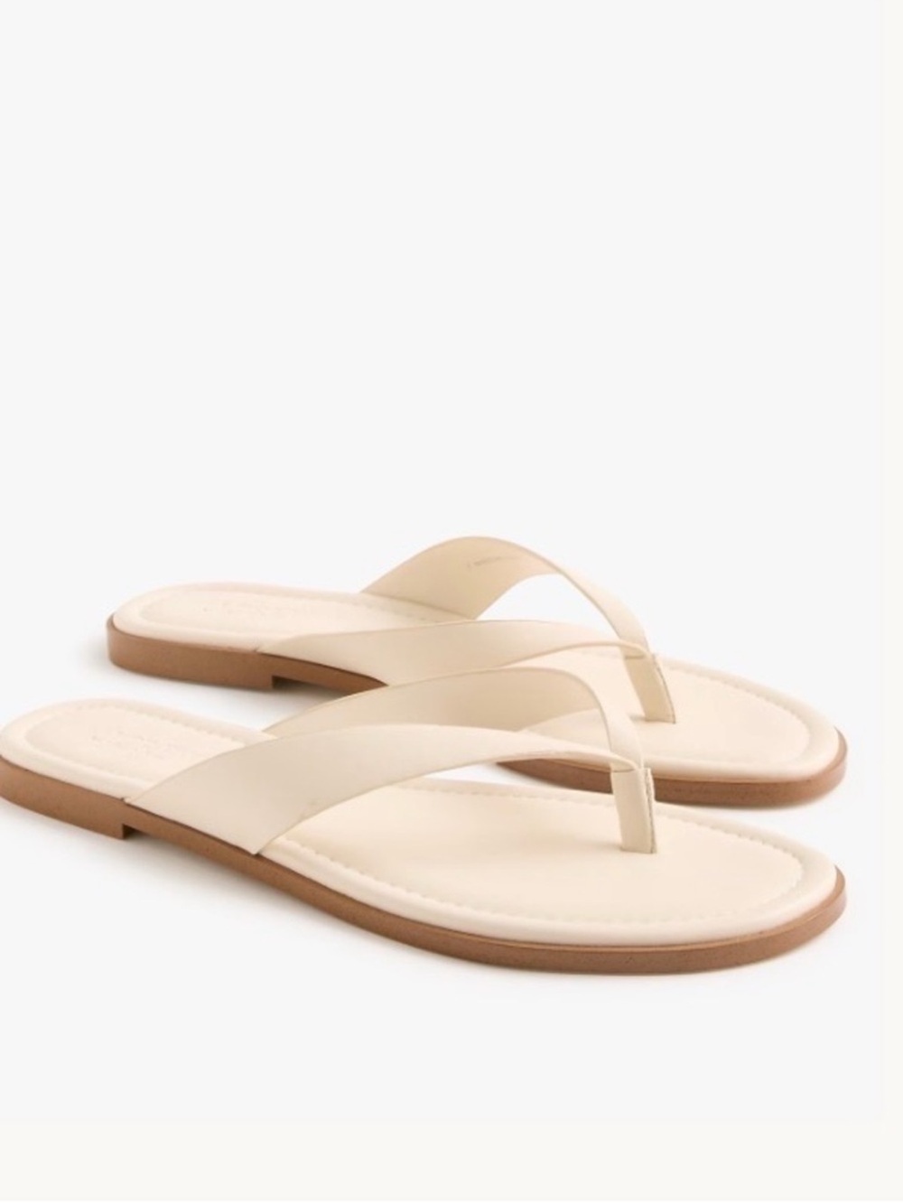 JCREW Women’s Cream Flip Flop Sandals